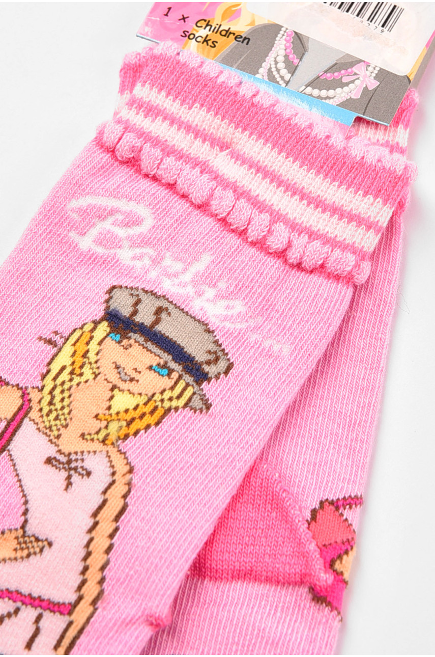 Шкарпетки дитячі демісезонні рожевого кольору 198450 Шкарпетки дитячі демісезонні рожевого кольору 198450