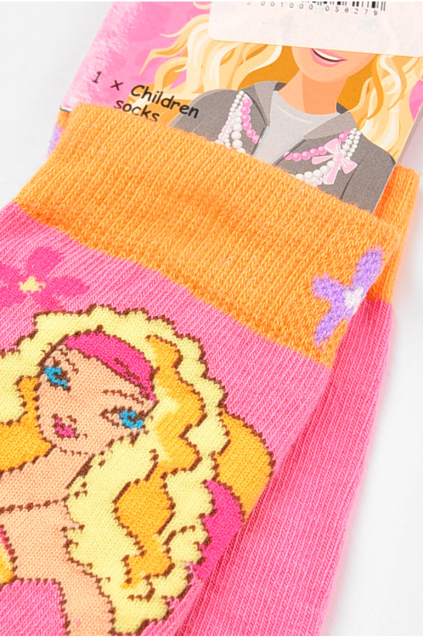 Шкарпетки дитячі демісезонні рожевого кольору 198455 Шкарпетки дитячі демісезонні рожевого кольору 198455