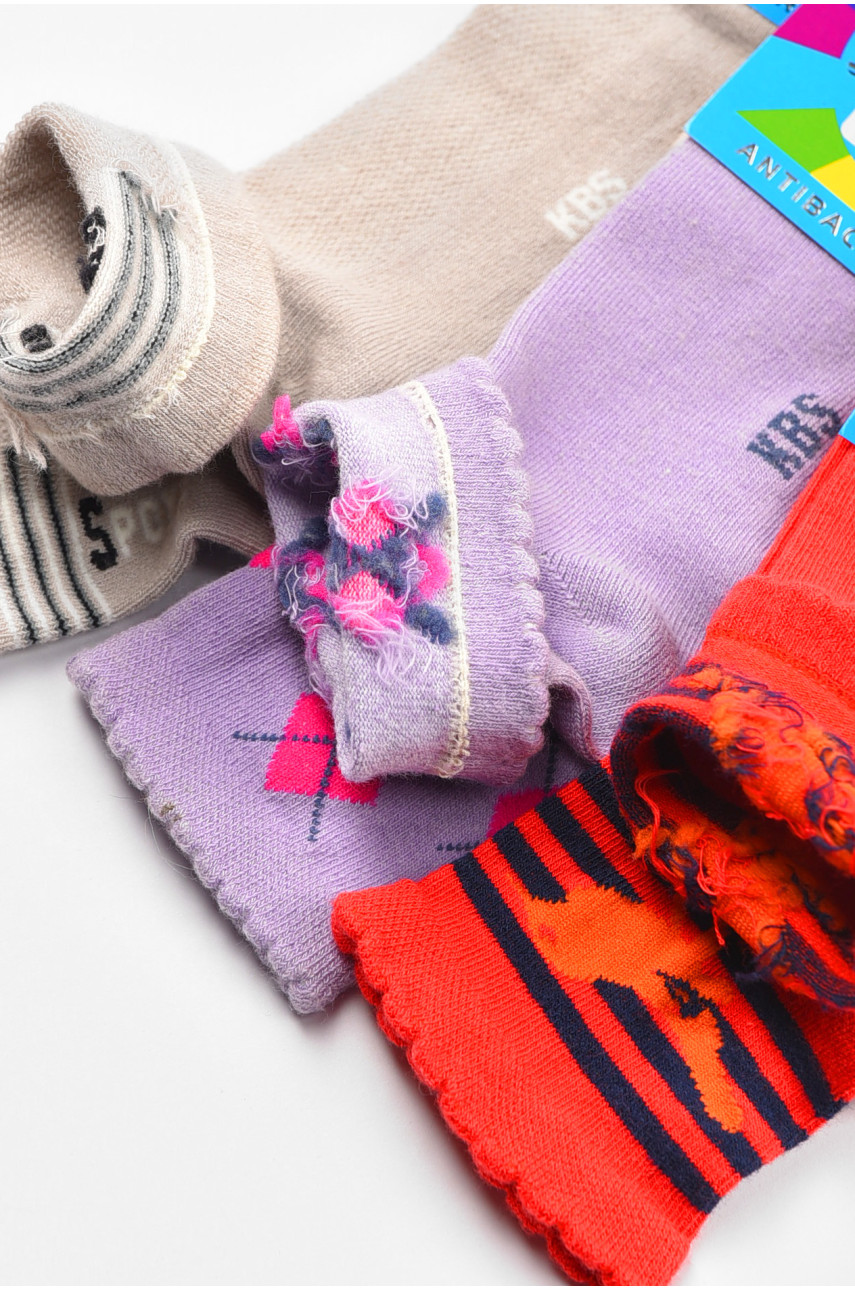Набір шкарпеток дитячих демісезонних різного кольору 198474 Набір шкарпеток дитячих демісезонних різного кольору 198474
