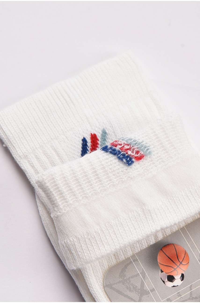 Носки детские демисезонные белого цвета 198526 Носки детские демисезонные белого цвета 198526