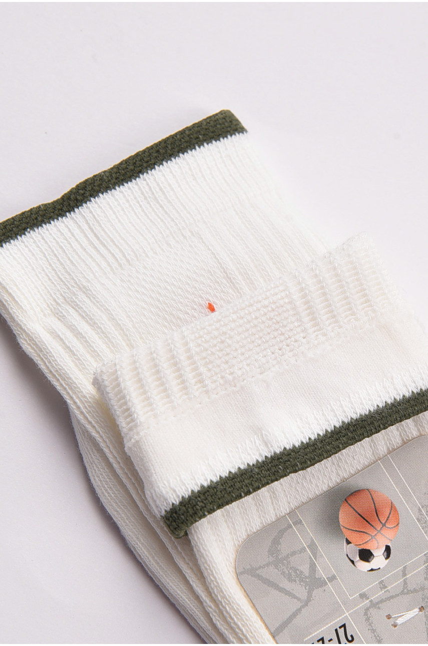 Носки детские демисезонные белого цвета 198527