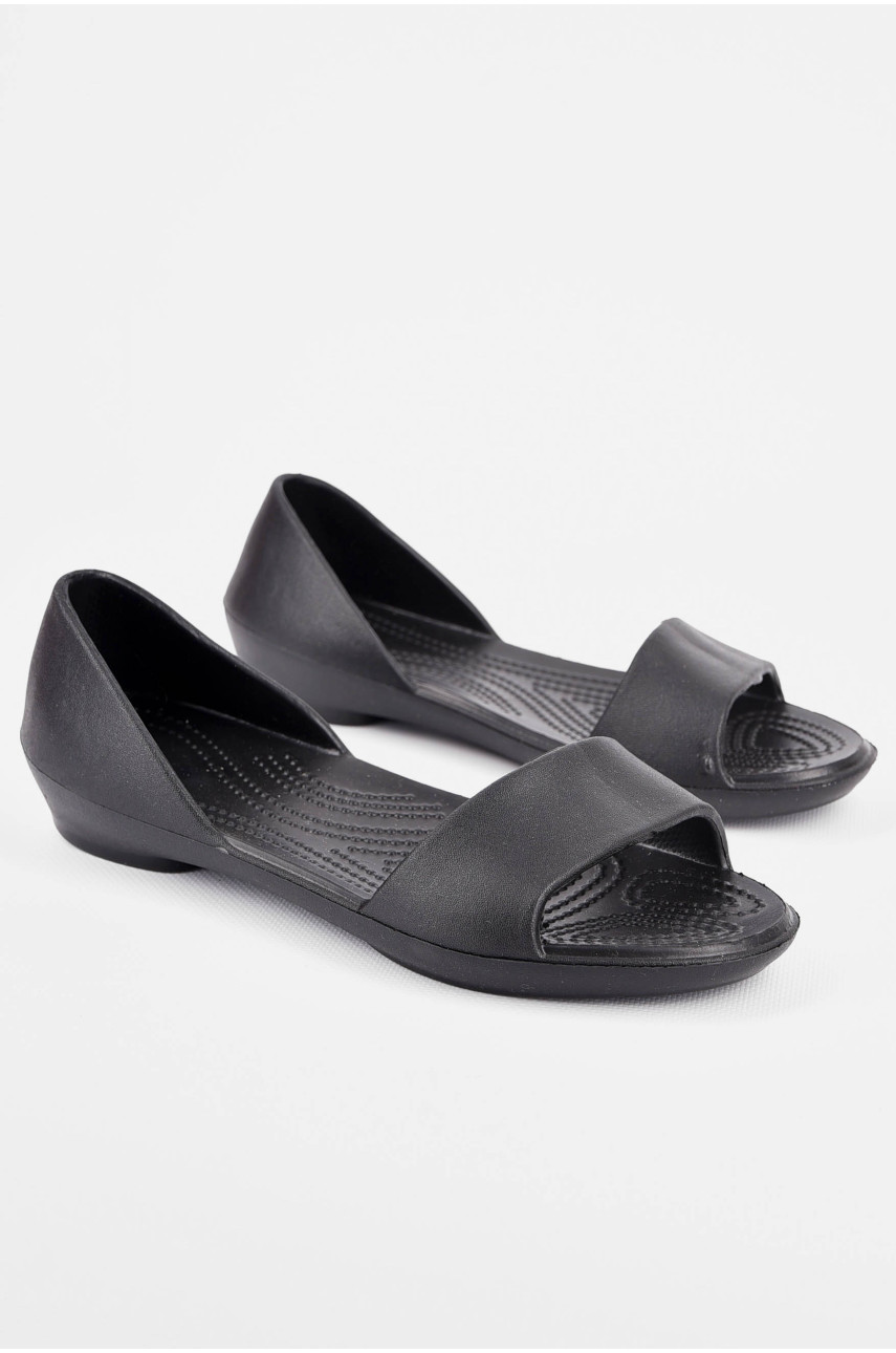 Босоножки пена женские черного цвета 198543 Босоножки пена женские черного цвета 198543