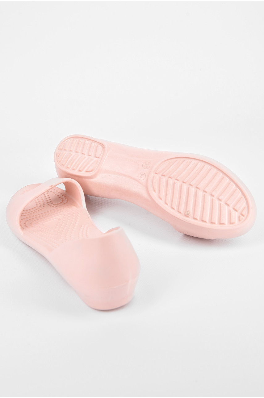 Босоніжки піна жіночі пудрового кольору 198547