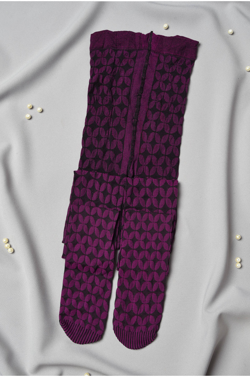 Колготы детские для девочки фиолетового цвета асорті 198575