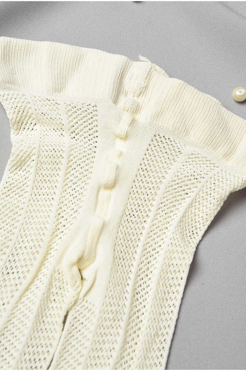 Колготы детские для девочки белого цвета асорті 198578