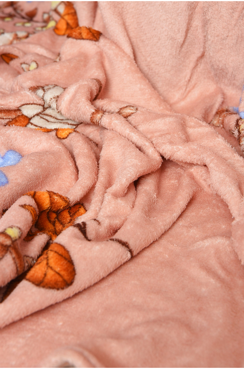 Плед пудрового цвета с принтом размер 180*200 198643