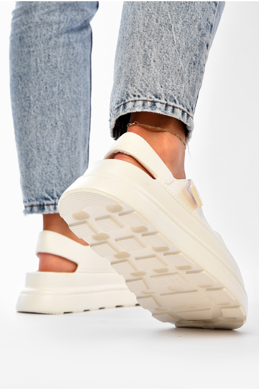 Сандали женские пена белого цвета 55 198651