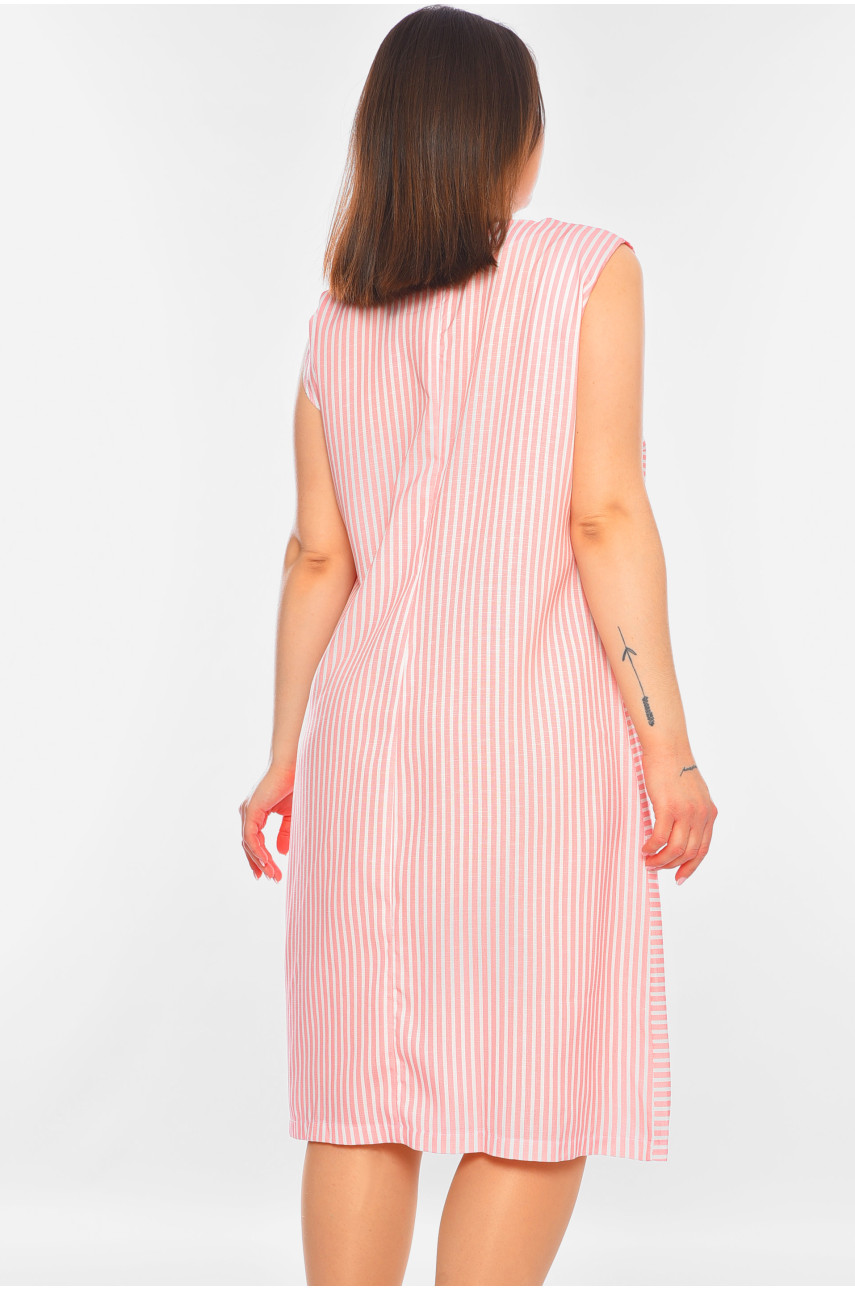 Платье женское батальное кораллового цвета 262 198666