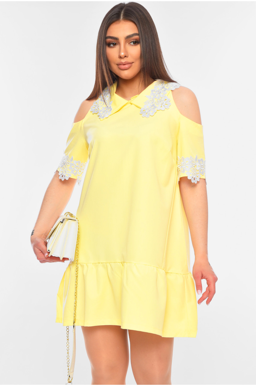Платье женское желтого цвета 047 198675
