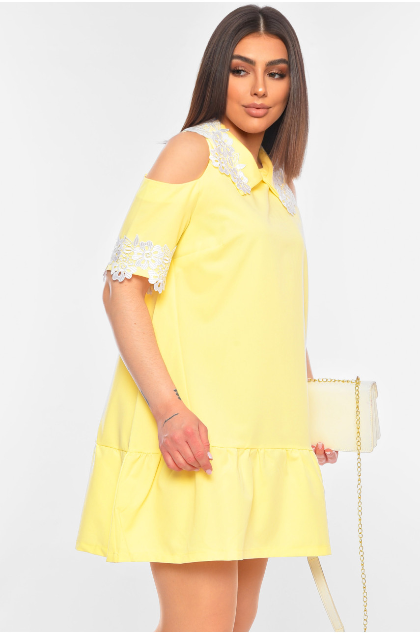 Платье женское желтого цвета 047 198675