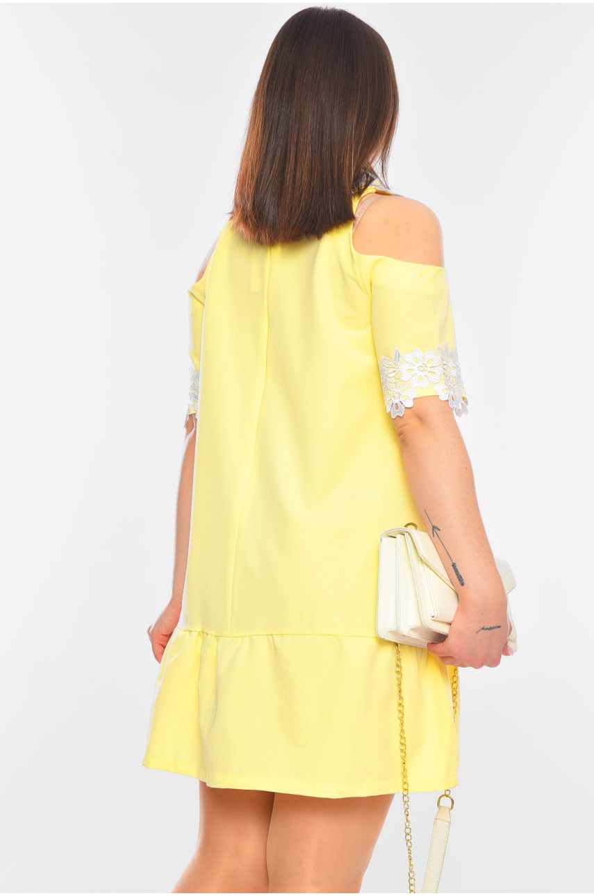 Платье женское желтого цвета 047 198675