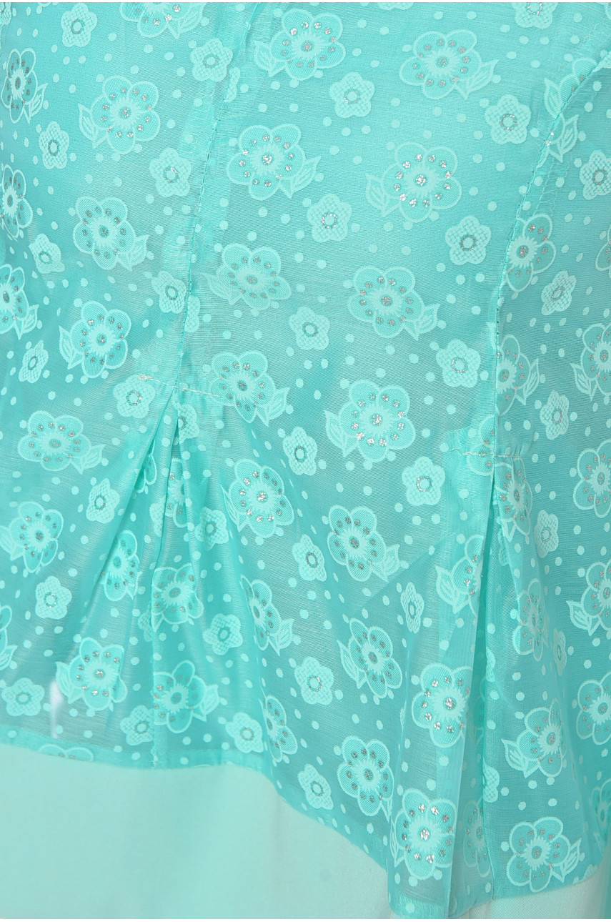 Костюм жіночий трійка м'ятного кольору 110 198680