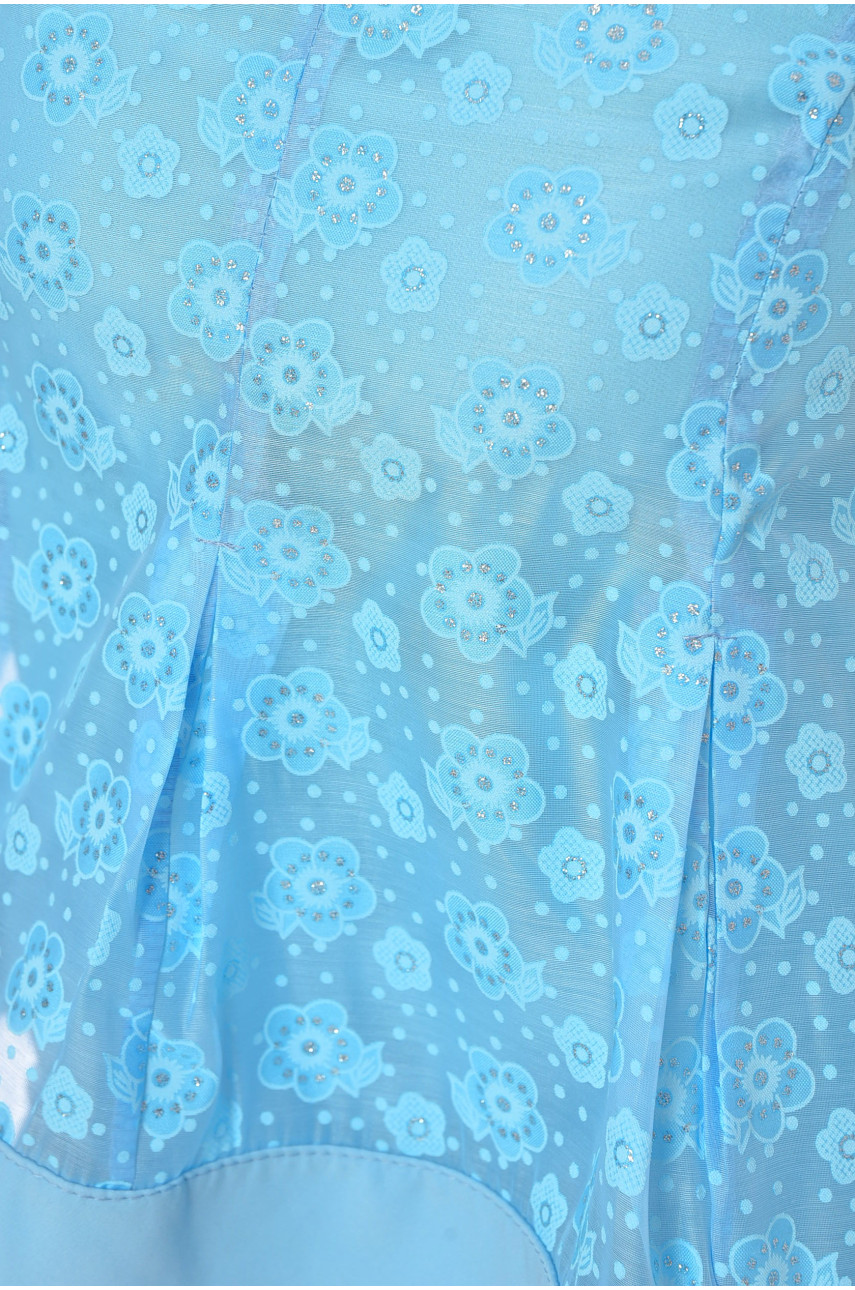 Костюм жіночий трійка блакитного кольору 110 198685