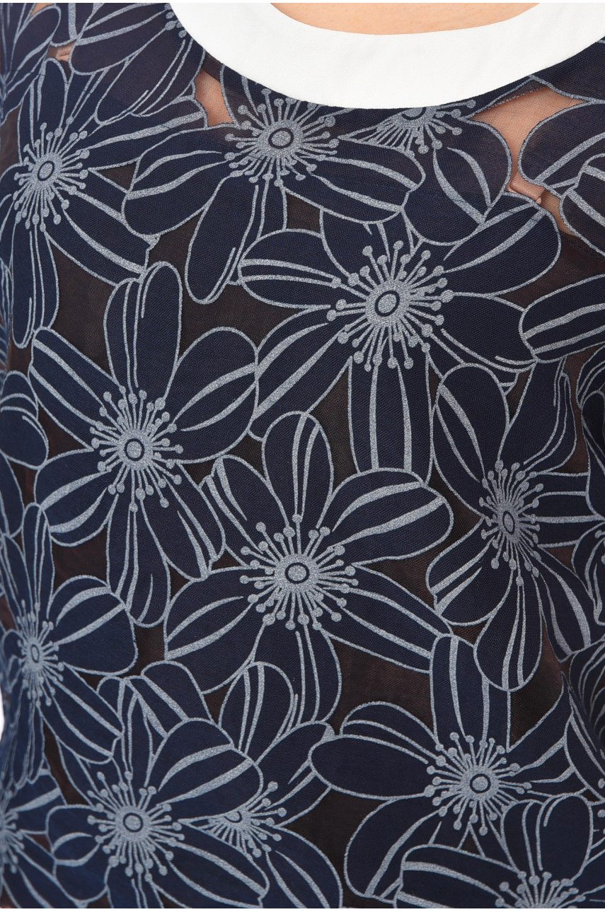 Блуза женская тёмно-синего цвета 272 198711 Блуза женская тёмно-синего цвета 272 198711