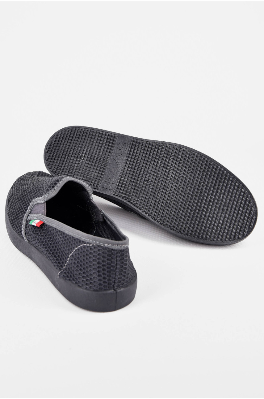 Мокасини чоловічі темно-сірого кольору 3100 198715
