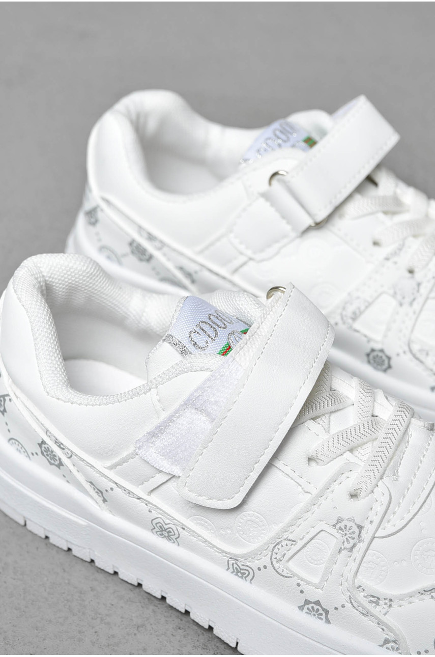 Кроссовки детские белого цвета 8501-8 198735