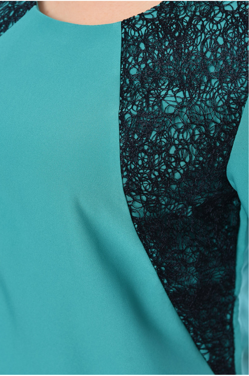 Блуза жіноча зеленого кольору 198742 Блуза жіноча зеленого кольору 198742