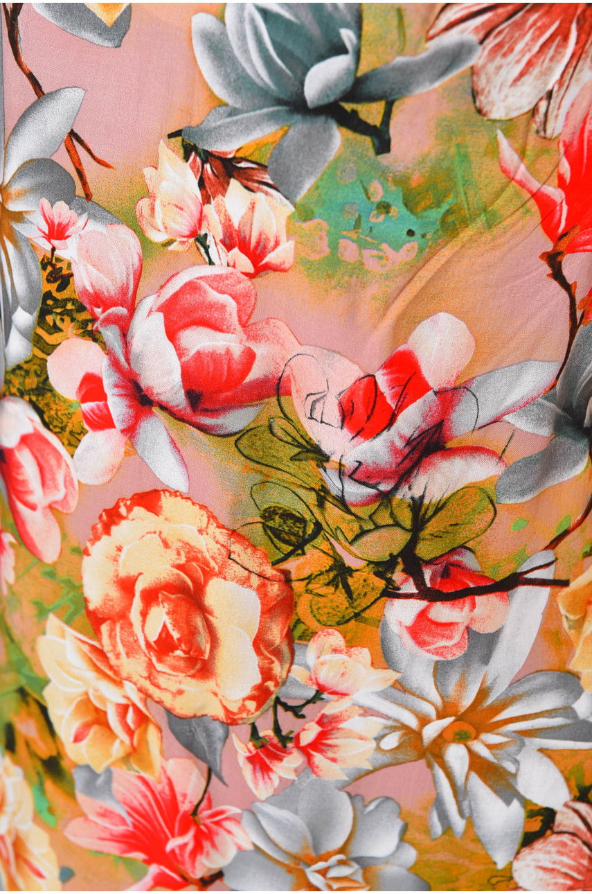 Блуза женская батальная бежевого цвета 269 198745