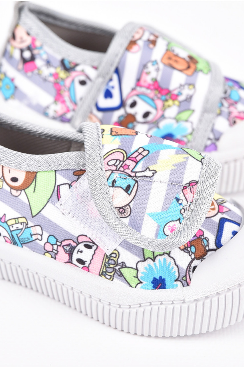 Мокасины детские серого цвета 2344 198763