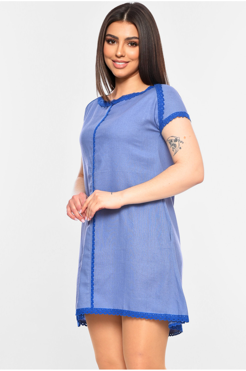 Платье женское полуботальное синего цвета 020 198765