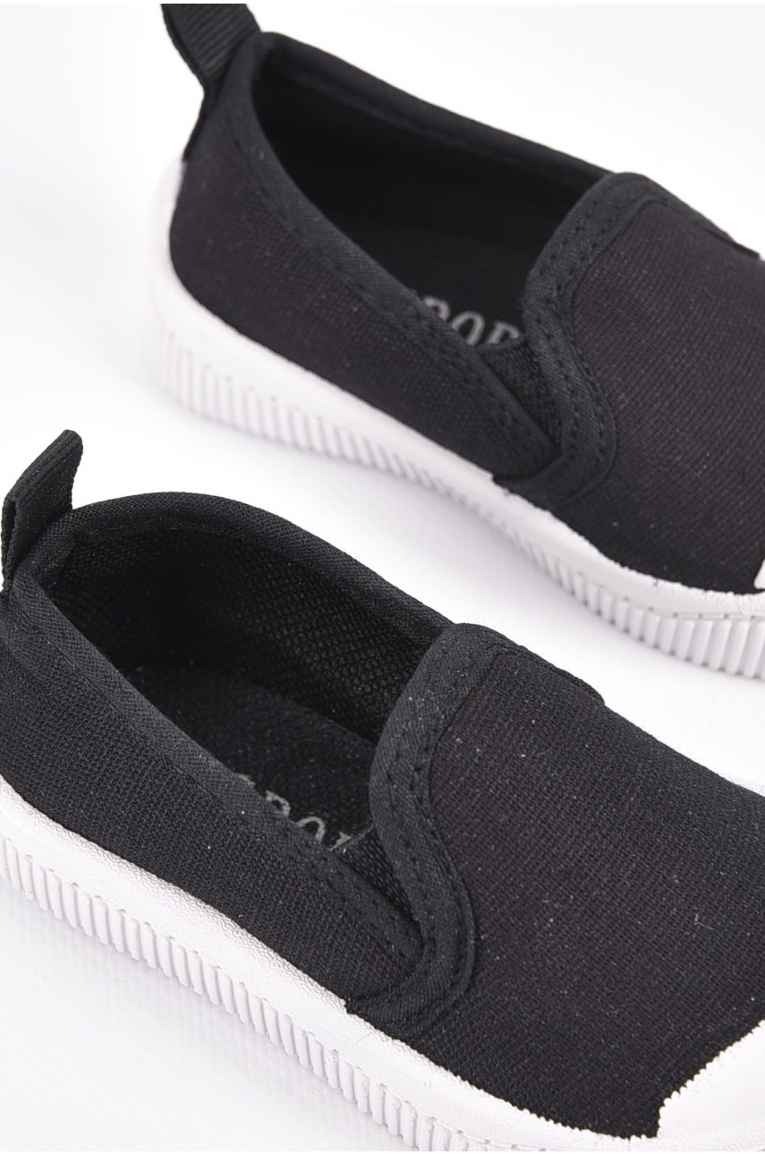 Мокасины детские черного цвета 2347 198773