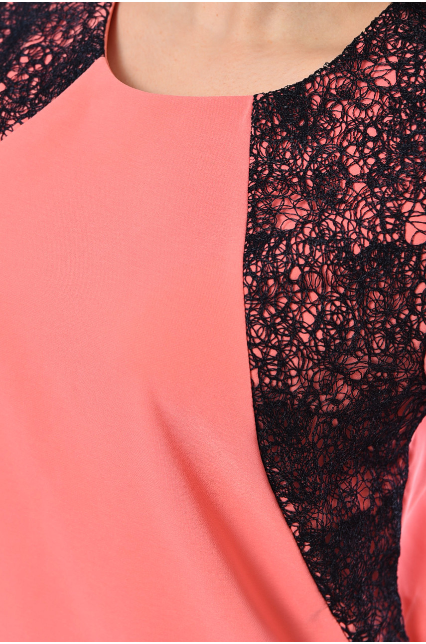 Блуза женская каралового цвета 198779