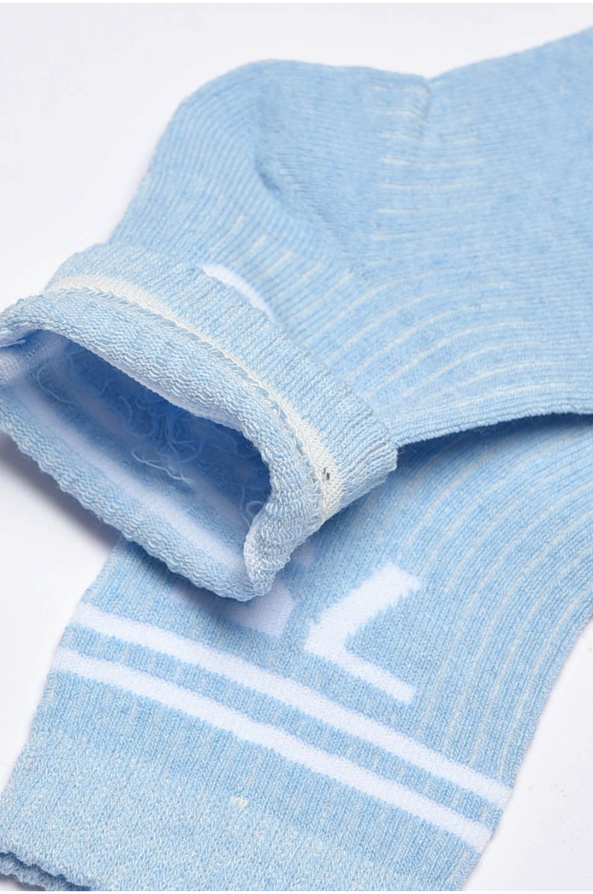 Шкарпетки жіночі демісезонні блакитного кольору 198789