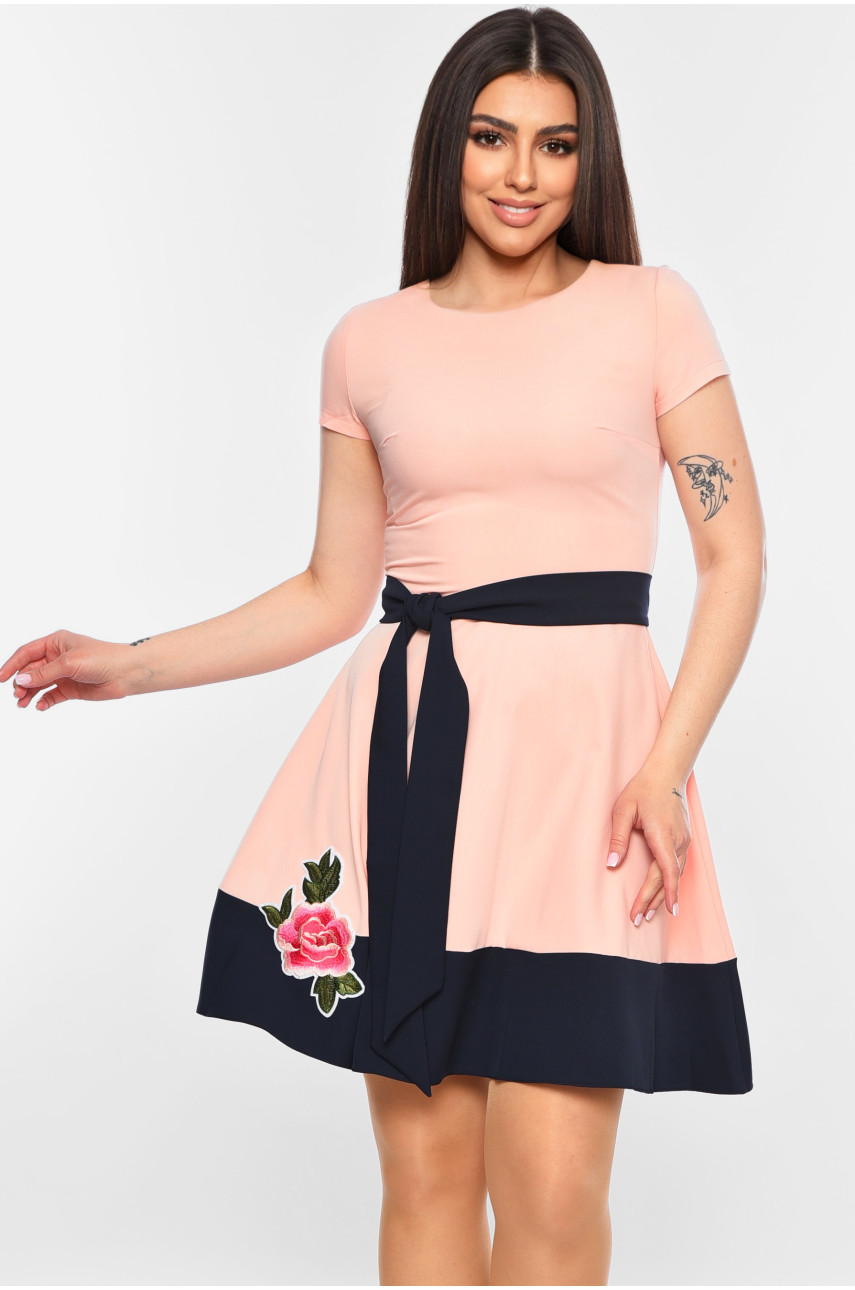 Платье женское персикового цвета 052 198817