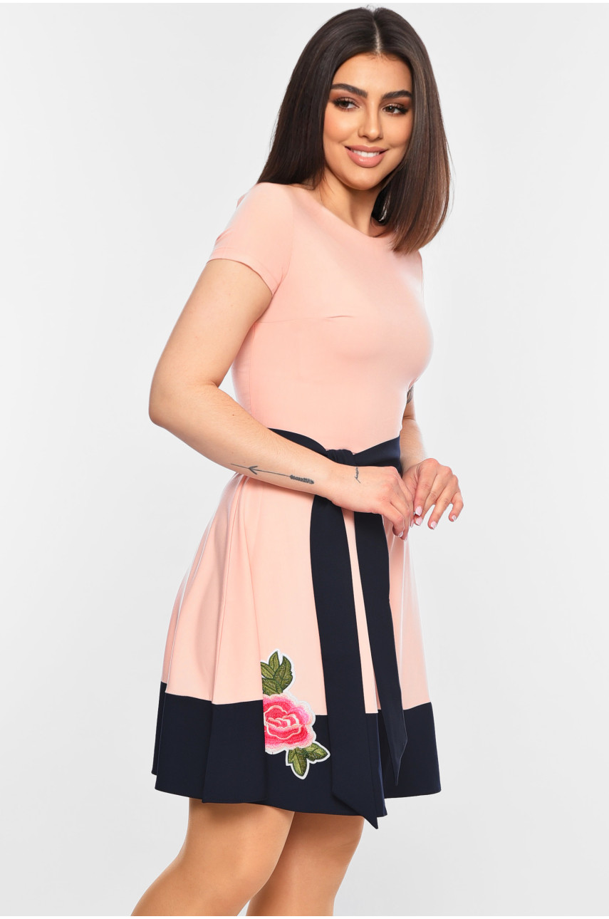 Платье женское персикового цвета 052 198817