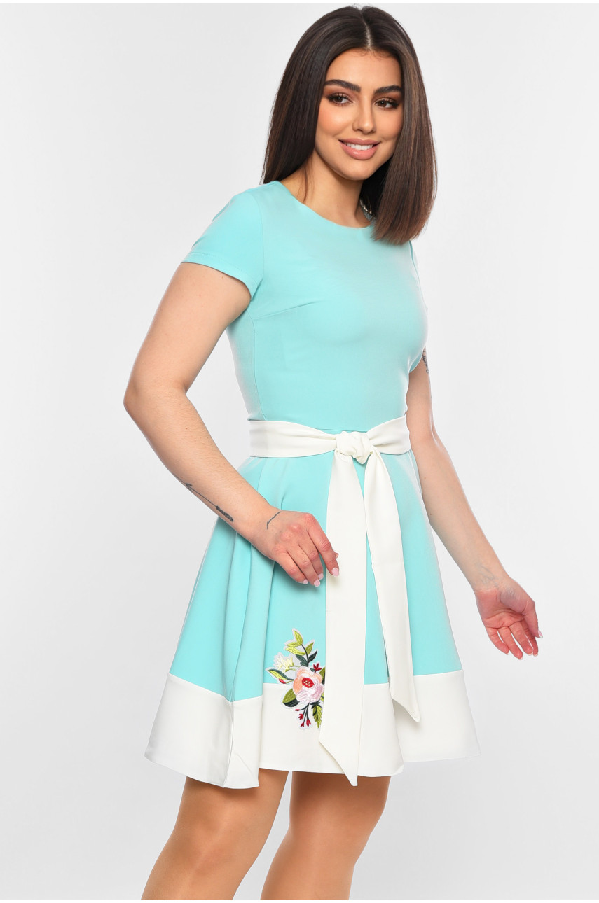 Платье женское бирюзового цвета 052 198821