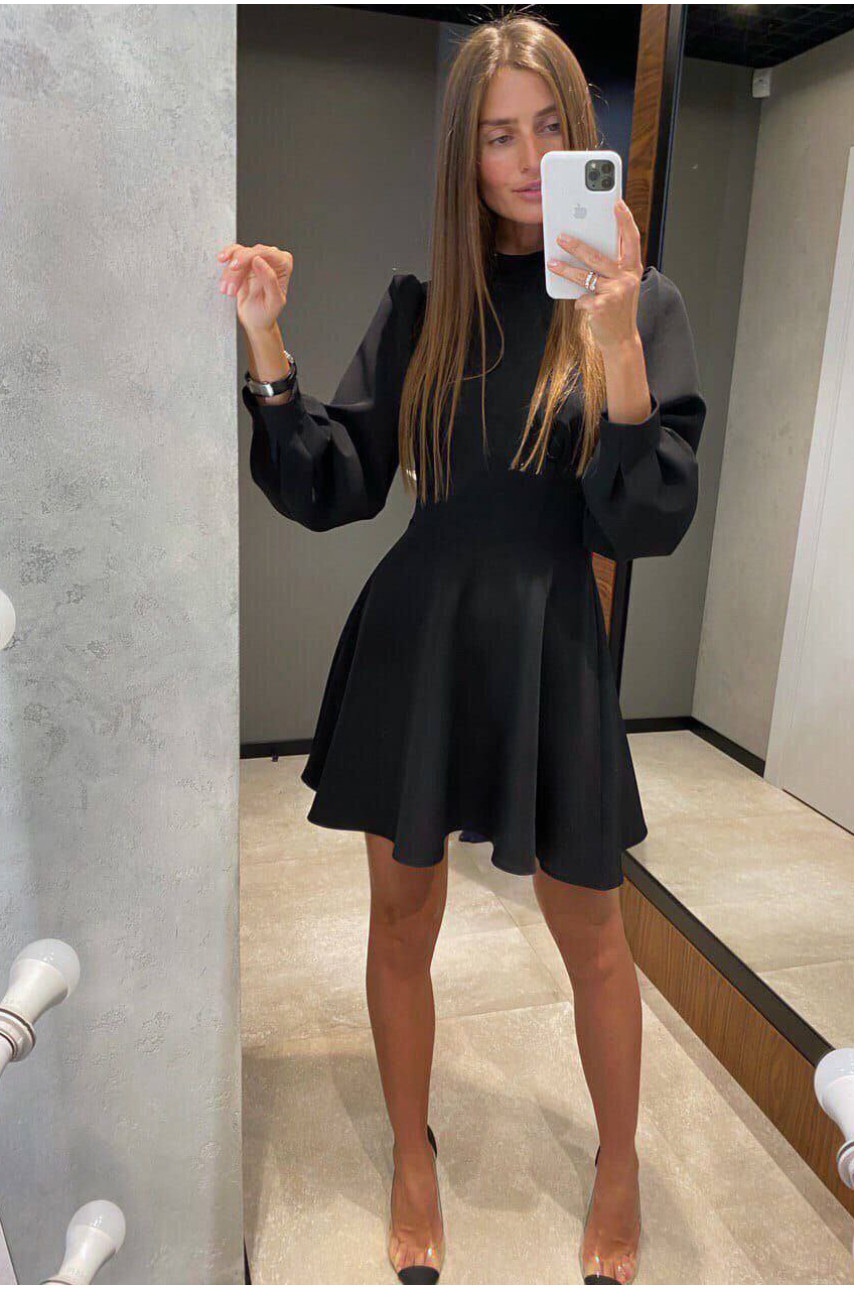 Платье женское черного цвета 1720 198823 Платье женское черного цвета 1720 198823