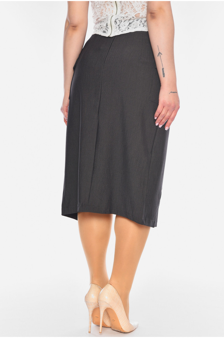 Юбка женская тёмно-серого цвета 1013 198840
