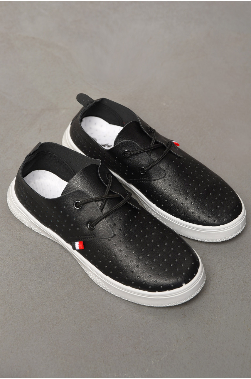 Мокасины женские черного цвета 527-22 198845