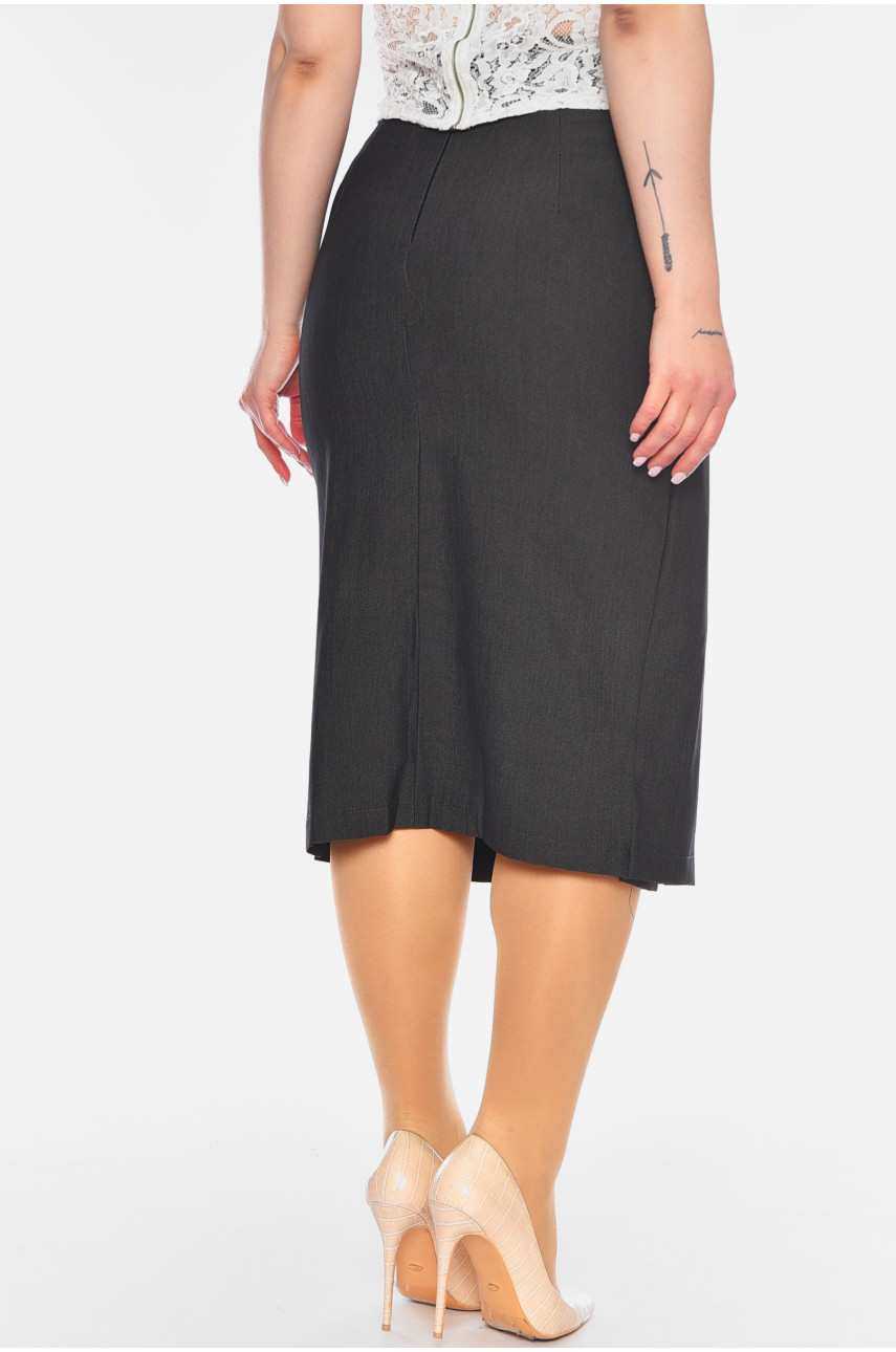 Юбка женская тёмно-серого цвета 1012 198847