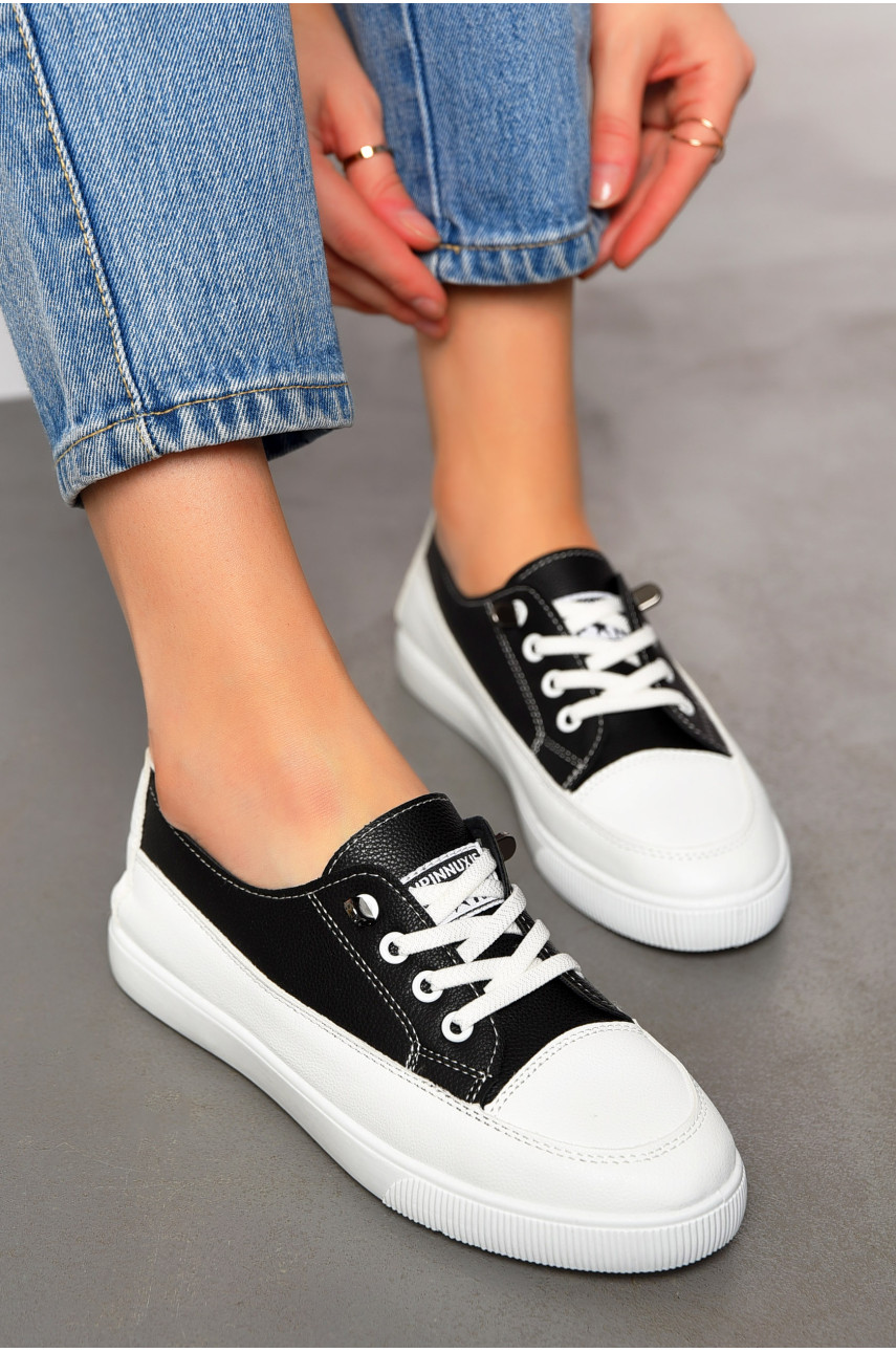 Мокасины женские черного цвета 517-18 198849