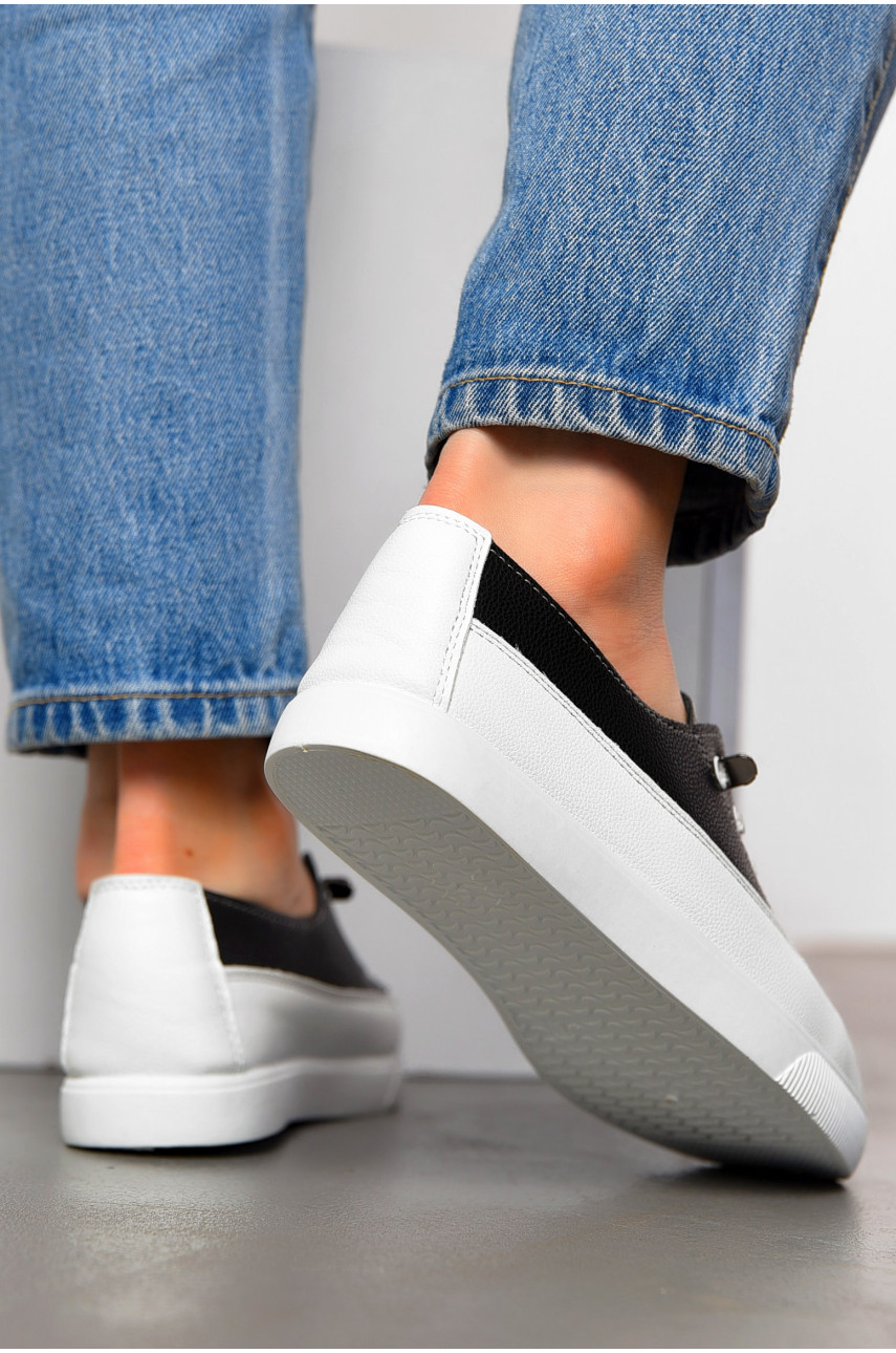 Мокасины женские черного цвета 517-18 198849