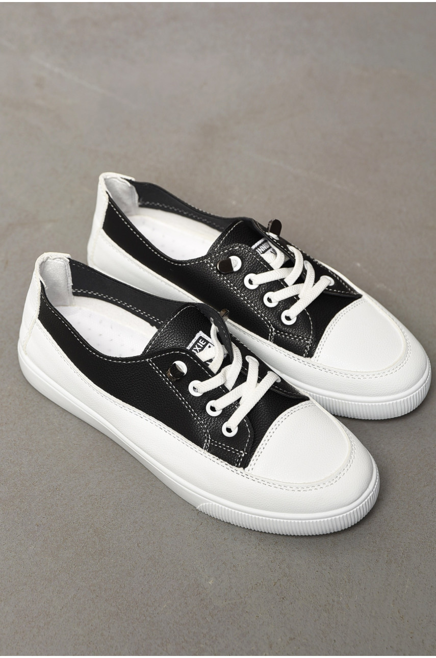 Мокасины женские черного цвета 517-18 198849