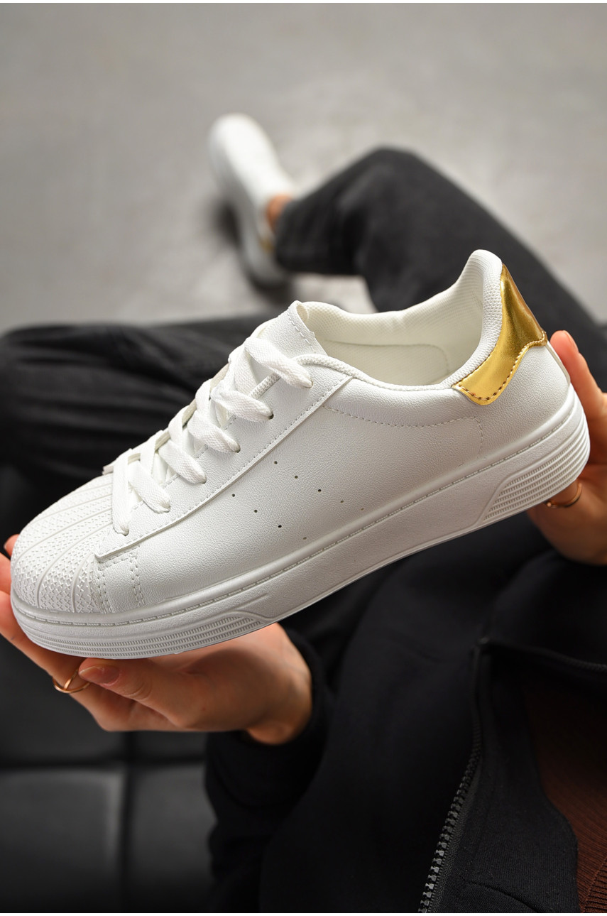 Кроссовки женские белого цвета на шнуровке 0213-4 198853 Кроссовки женские белого цвета на шнуровке 0213-4 198853