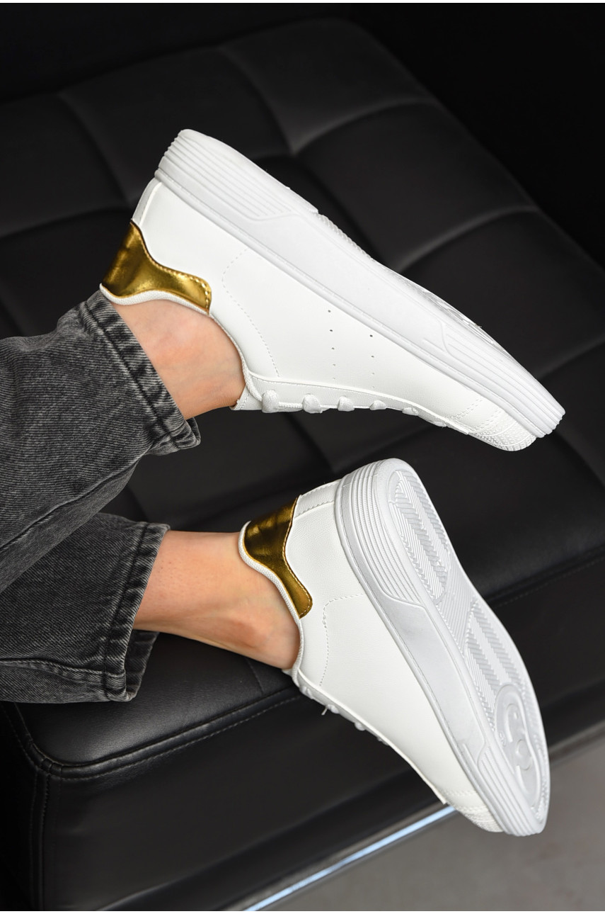 Кроссовки женские белого цвета на шнуровке 0213-4 198853 Кроссовки женские белого цвета на шнуровке 0213-4 198853