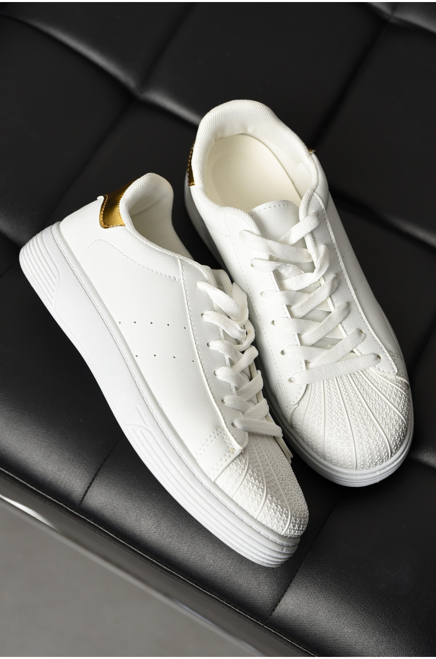 Кроссовки женские белого цвета на шнуровке 0213-4 198853 Кроссовки женские белого цвета на шнуровке 0213-4 198853