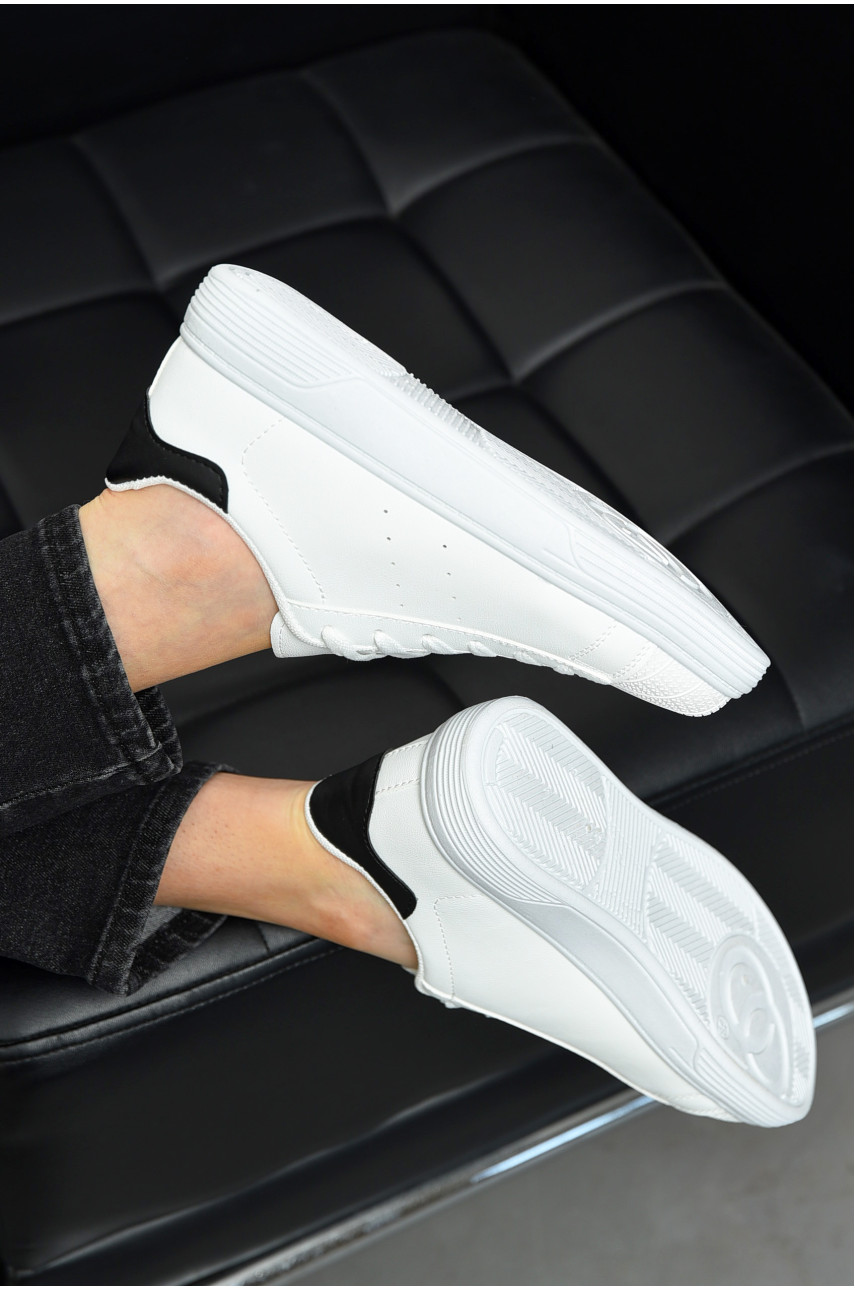 Кросівки жіночі білого кольору на шнурівці 0213-2 198854 Кросівки жіночі білого кольору на шнурівці 0213-2 198854