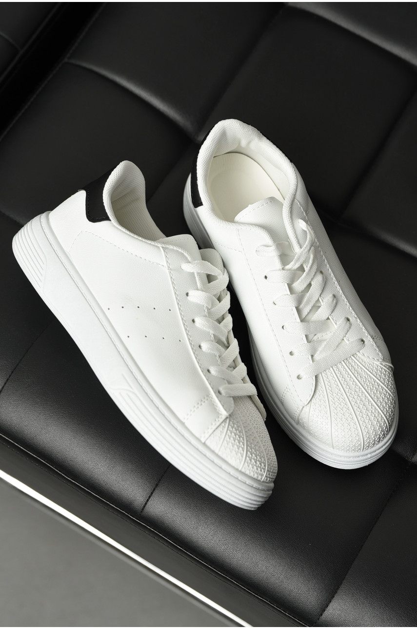 Кросівки жіночі білого кольору на шнурівці 0213-2 198854 Кросівки жіночі білого кольору на шнурівці 0213-2 198854