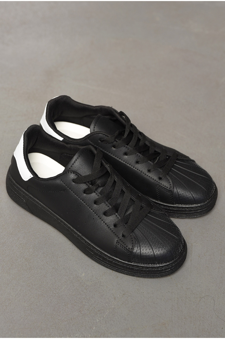 Кросівки жіночі чорного кольору на шнурівці 0213-1 198857 Кросівки жіночі чорного кольору на шнурівці 0213-1 198857