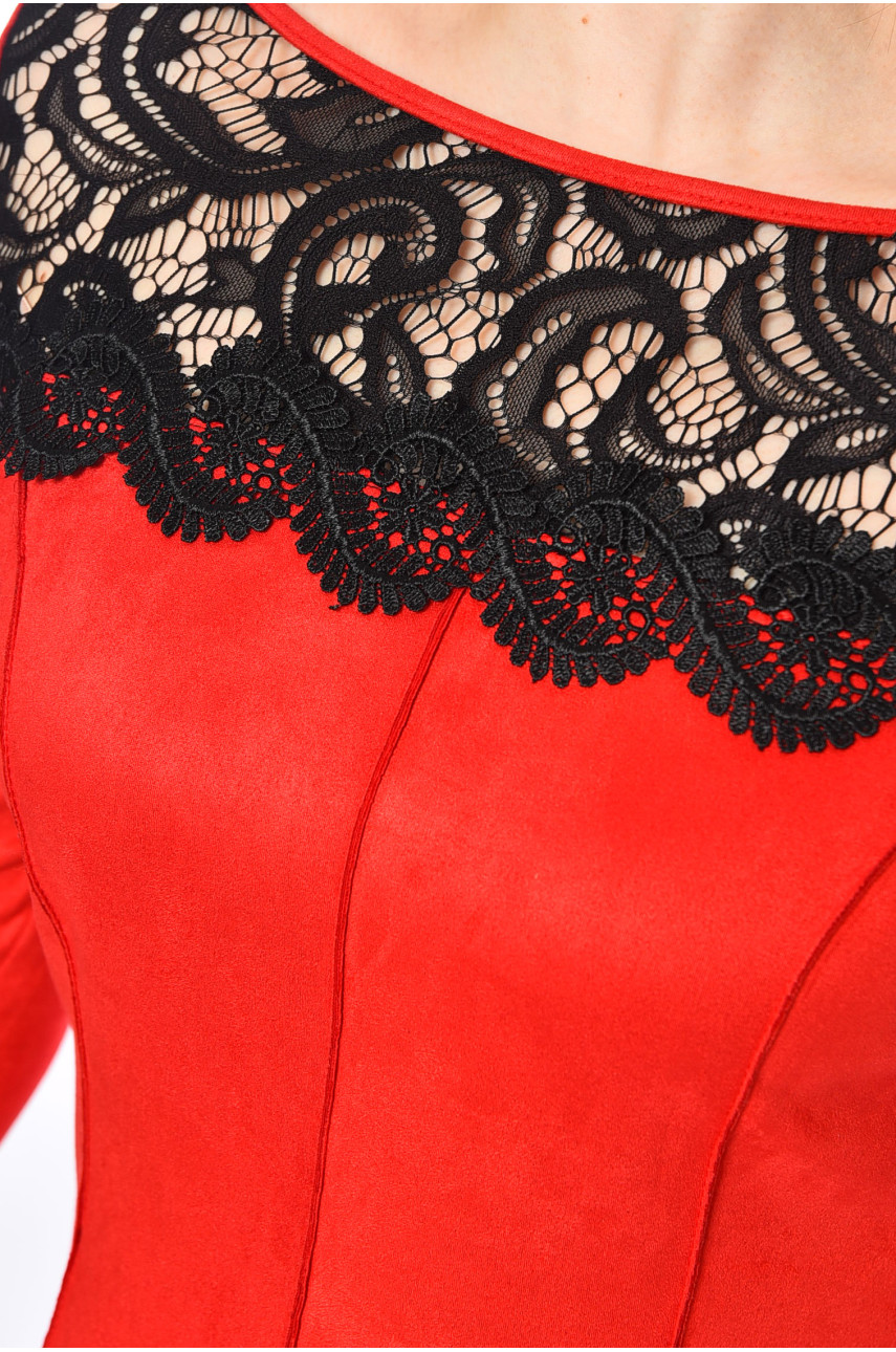 Платье женское красного цвета 006 198860