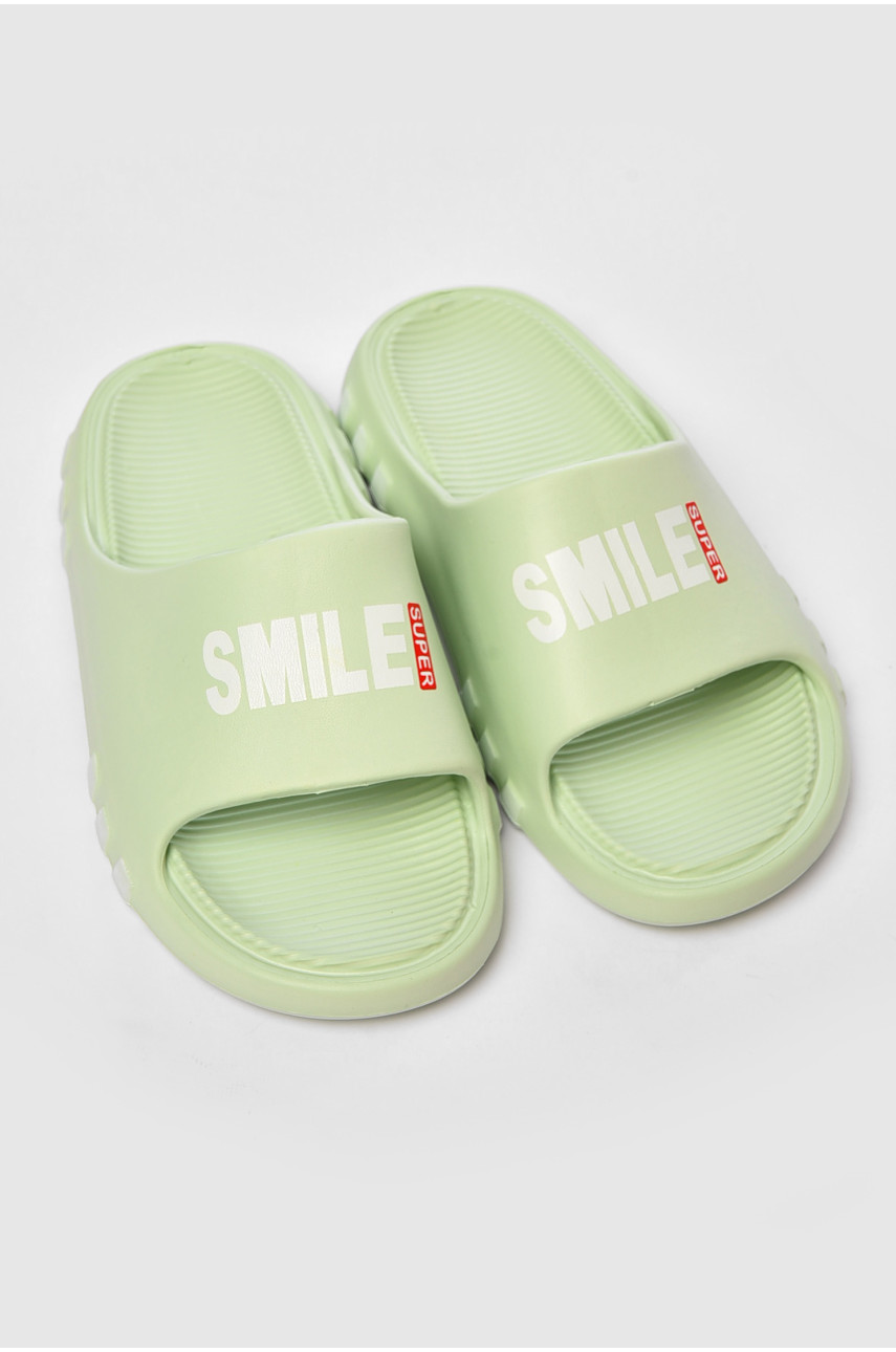 Шльопанці піна жіночі салатового кольору DS-71 198886