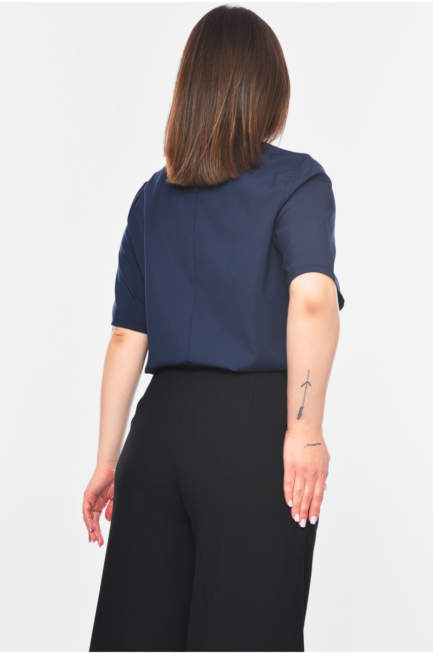 Блуза жіноча темно-синього кольору 1015 198891 Блуза жіноча темно-синього кольору 1015 198891