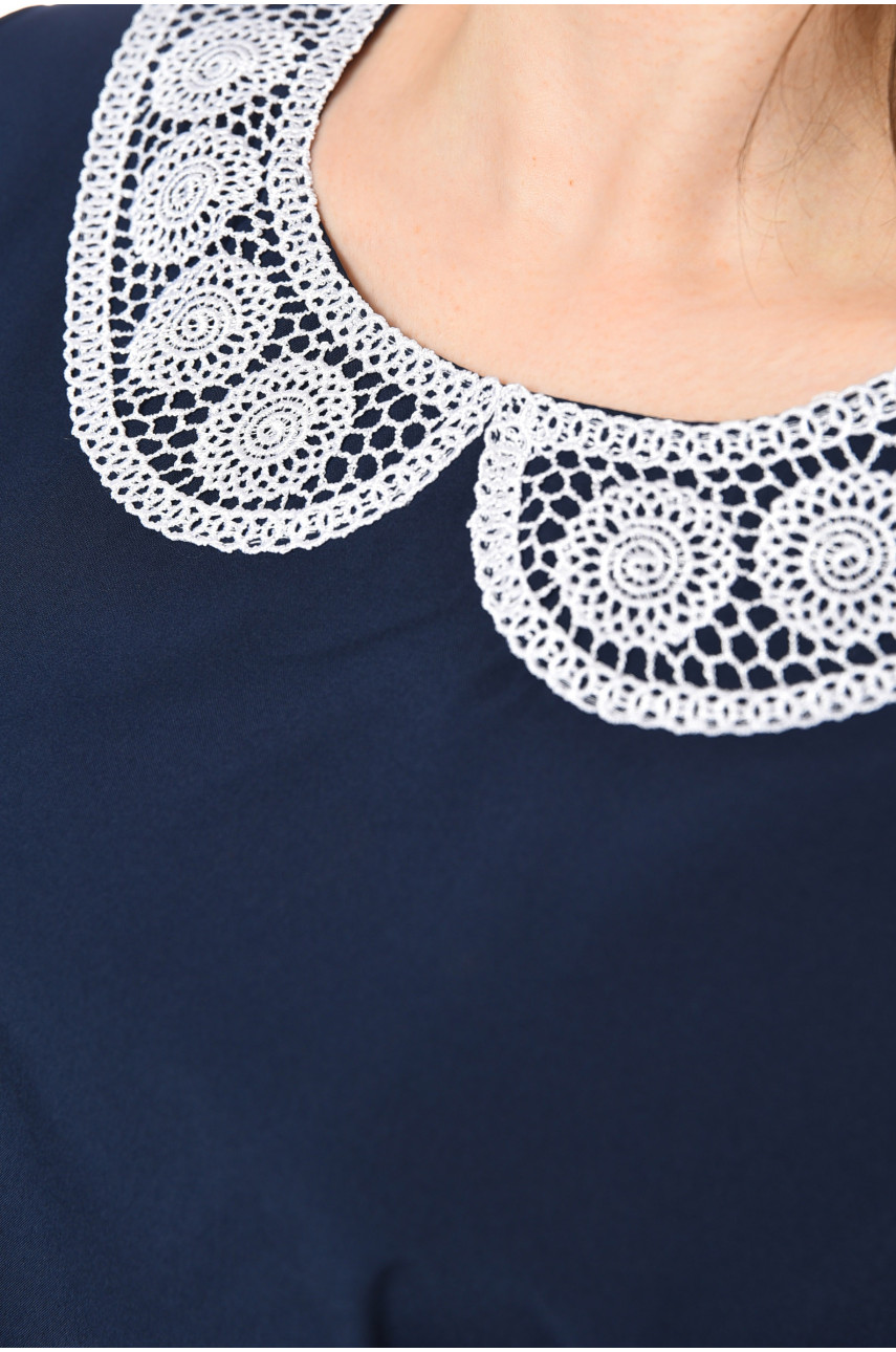 Блуза жіноча темно-синього кольору 1015 198891 Блуза жіноча темно-синього кольору 1015 198891