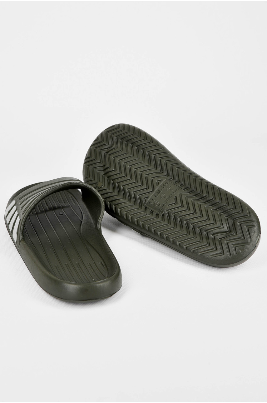 Шльопанці чоловічі піна темно-зеленого кольору L-140 198899