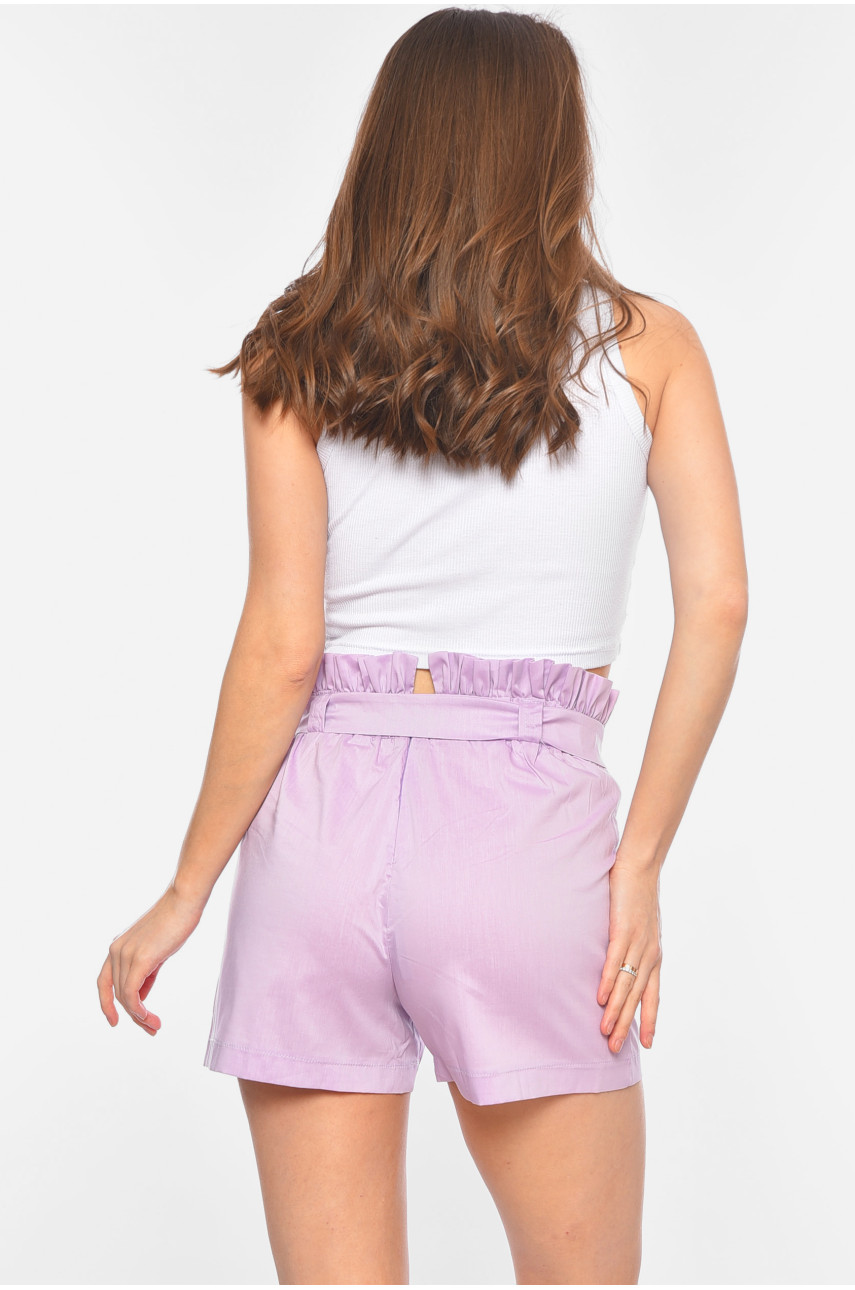 Шорты женские светло-сиреневого цвета 1047 198905