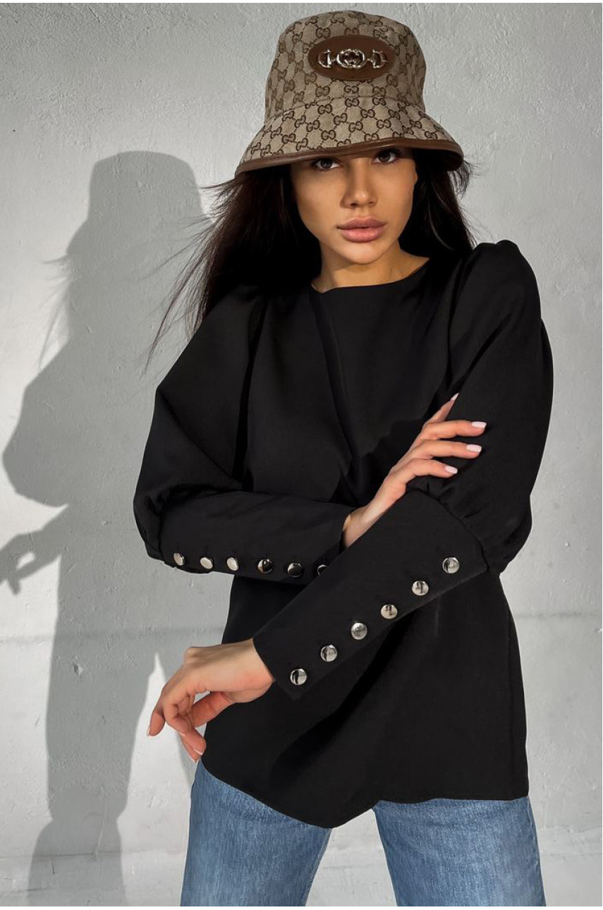 Рубашка жіноча чорного кольору 1492 198906 Рубашка жіноча чорного кольору 1492 198906